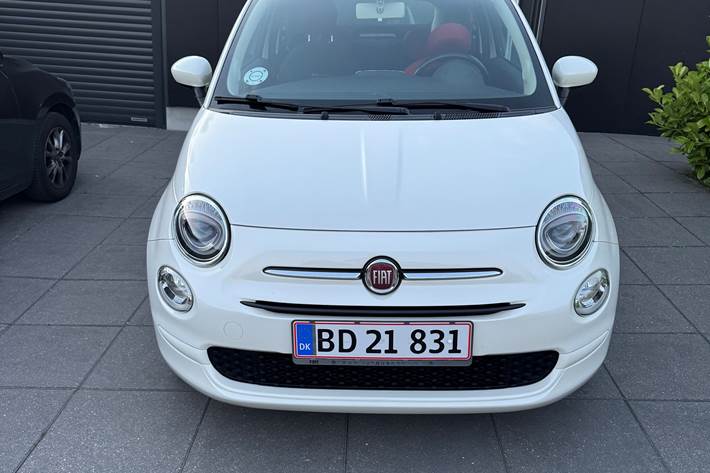 Hvid Fiat 500C fra 2016