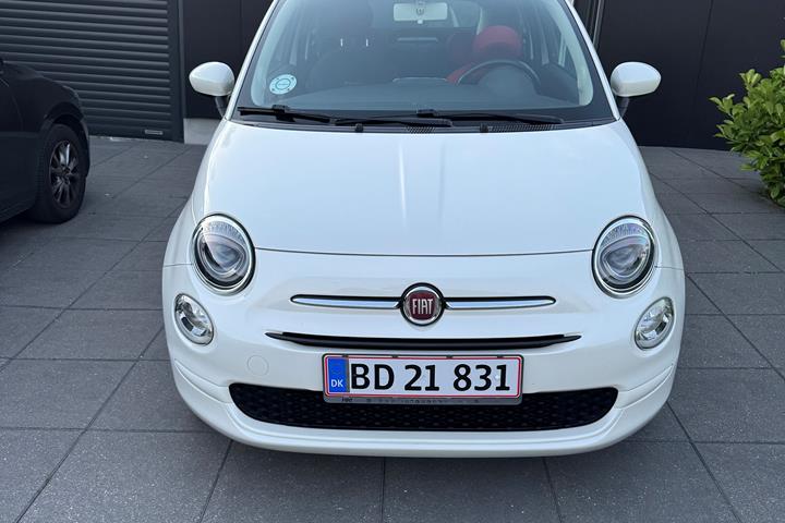 Hvid Fiat 500C fra 2016