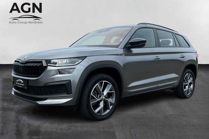 Grå Skoda Kodiaq fra 2023