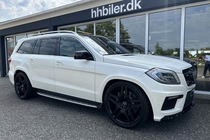 Hvid Mercedes GL63 fra 2014