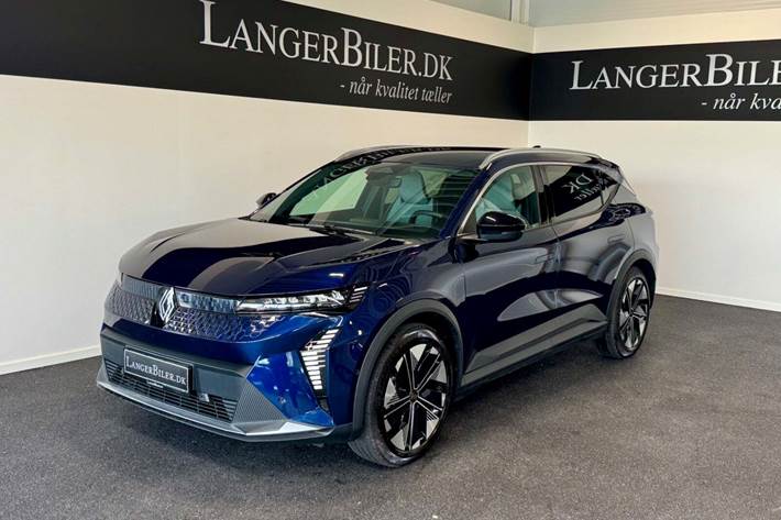 Blå Renault Scenic E-Tech fra 2025