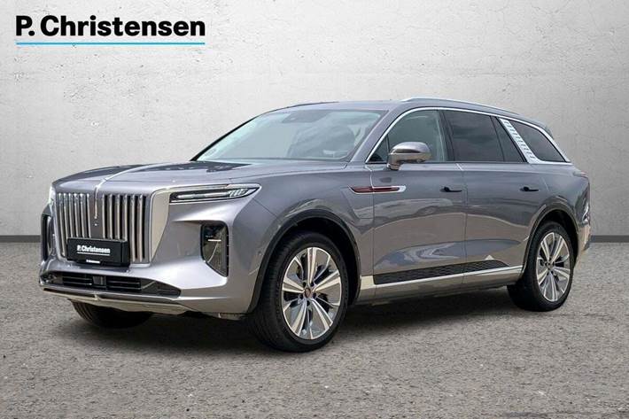 Grå Hongqi E-HS9 fra 2024 set udefra