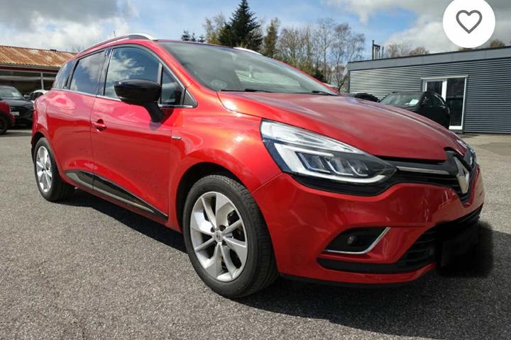 Rød Renault Ny Clio fra 2016