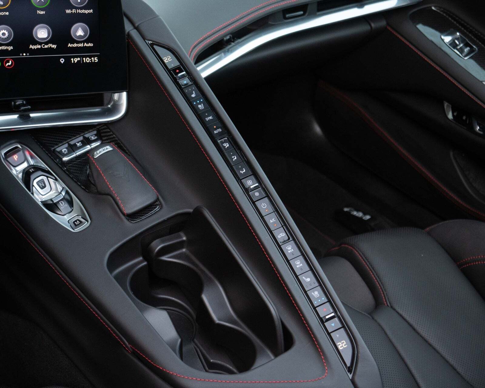 Rød Chevrolet Corvette fra 2020