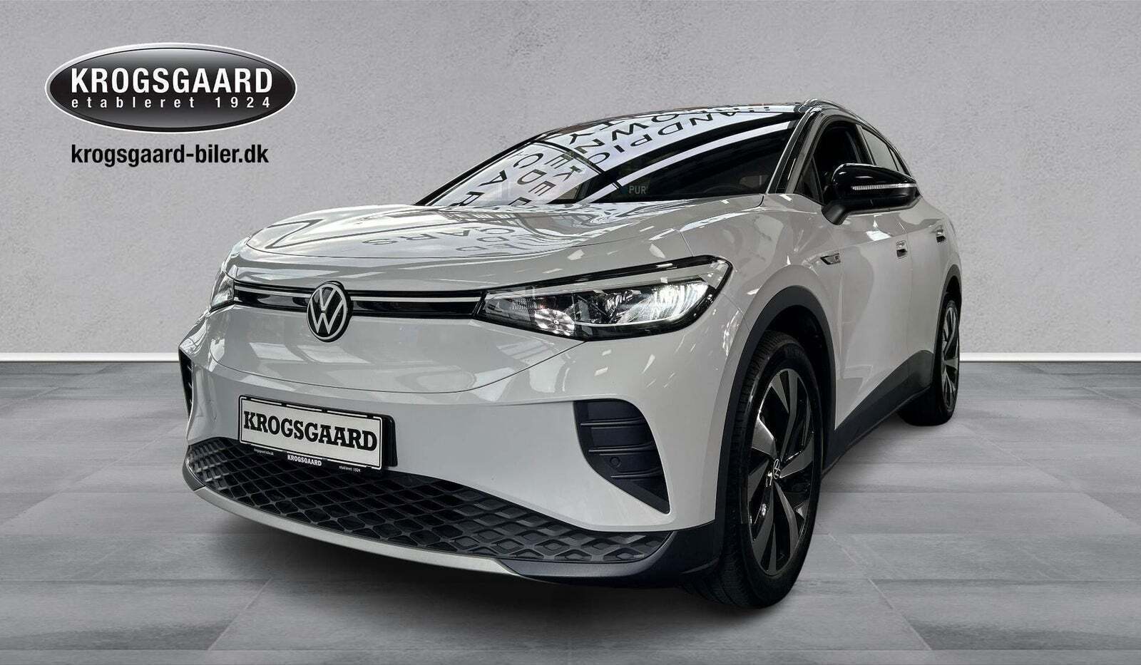 Hvid VW ID.4 fra 2021 set udefra