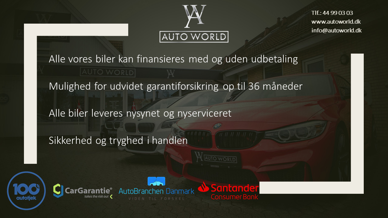 Rød Mercedes A200 fra 2019