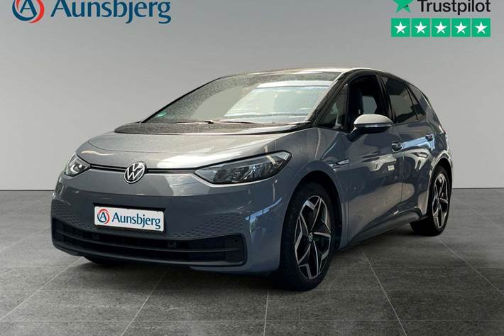 Grå VW ID.3 fra 2023 set udefra