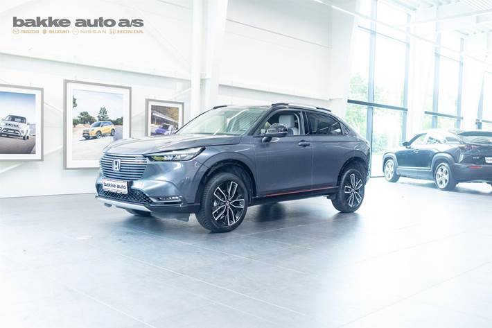 Grå Honda HR-V fra 2022 set udefra