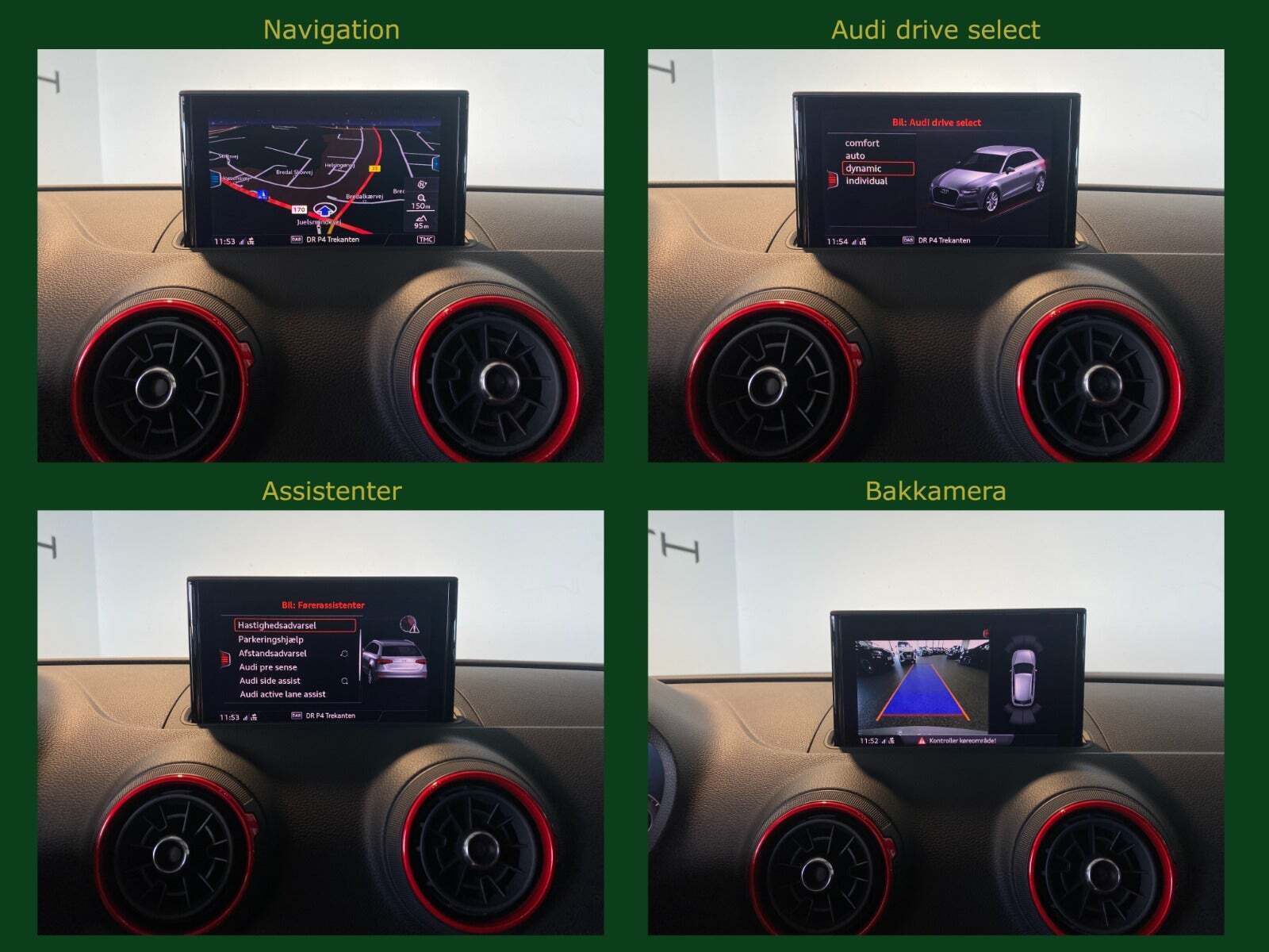 Grå Audi RS3 fra 2017