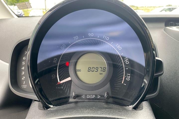 Sort Toyota Aygo fra 2018
