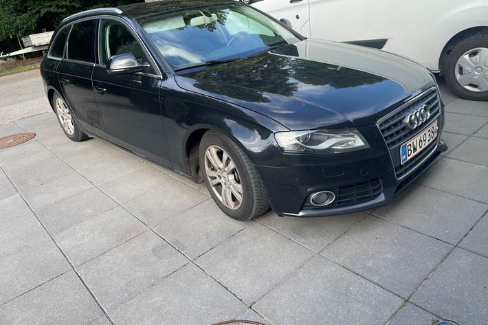 Sort Audi A4 fra 2008