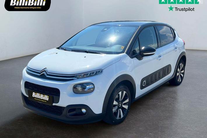 Hvid Citroën C3 fra 2020 set udefra