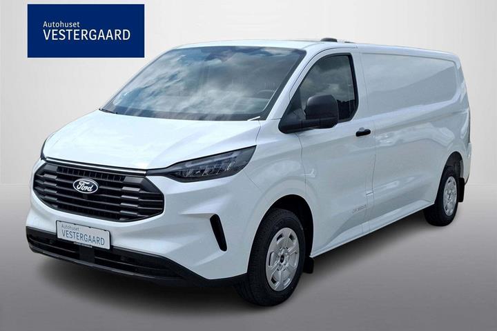 Hvid Ford Transit Custom 300 L2 fra 2024 set udefra