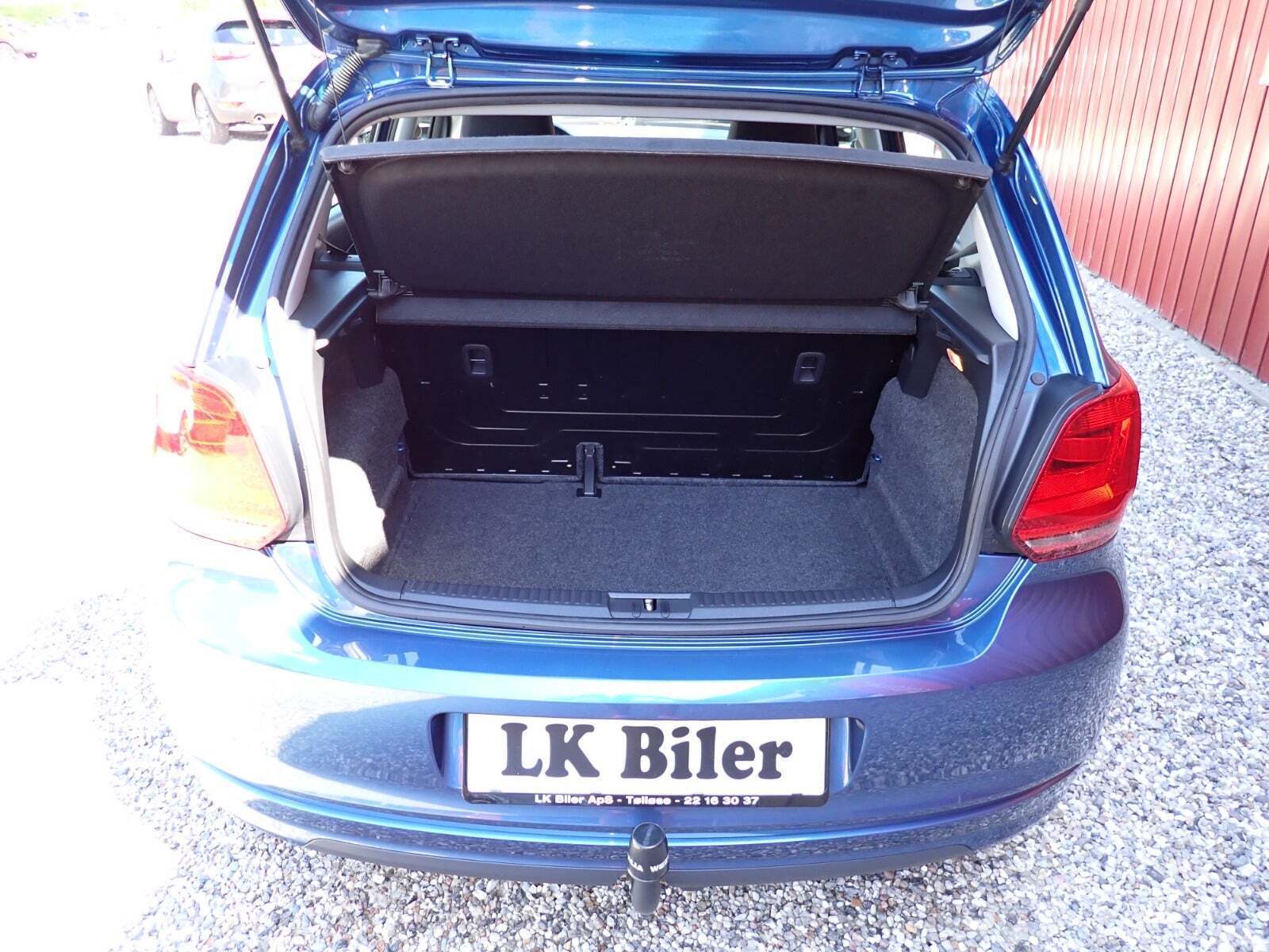 Blå VW Polo fra 2017