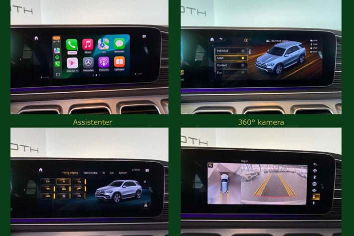 Orange Mercedes GLE450 fra 2019