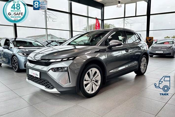 Grå Skoda Elroq fra 2025 set udefra