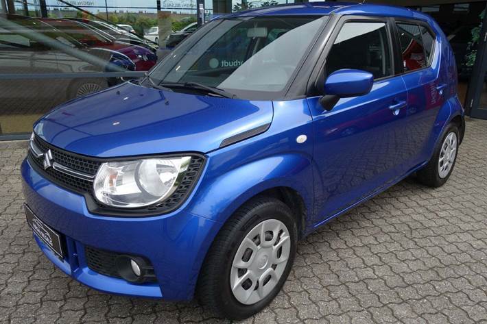 Blå Suzuki Ignis fra 2017 set udefra