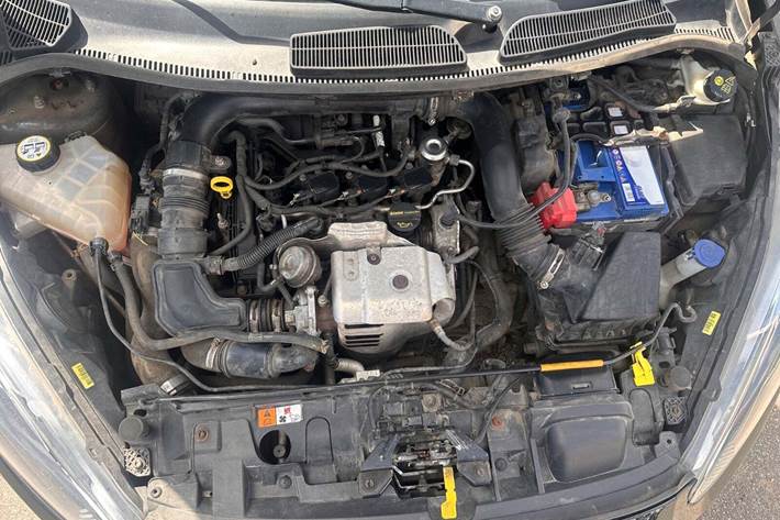 Grøn Ford Fiesta fra 2014