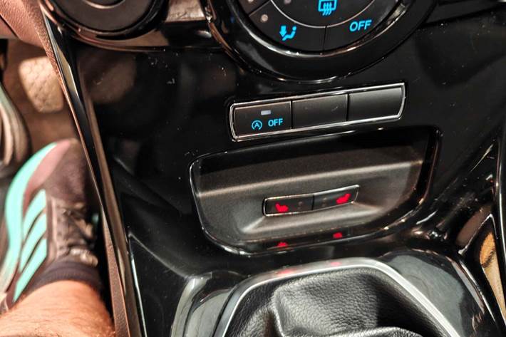 Gul Ford Fiesta fra 2013