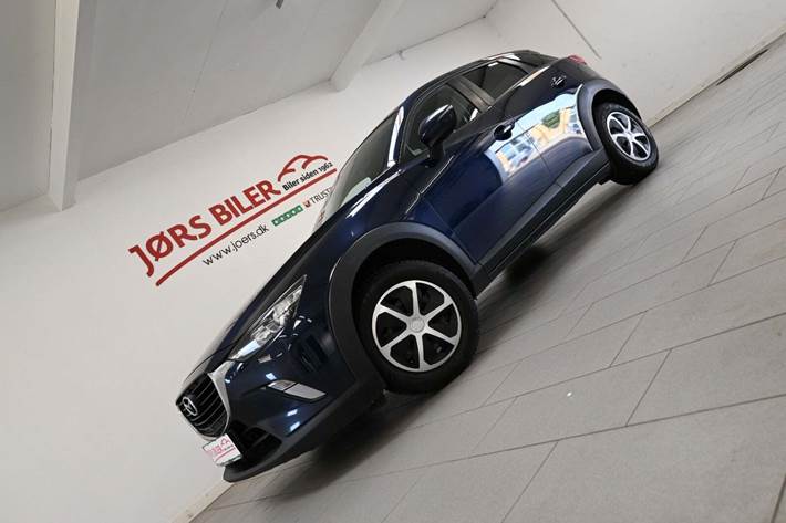 Blå Mazda CX-3 fra 2018