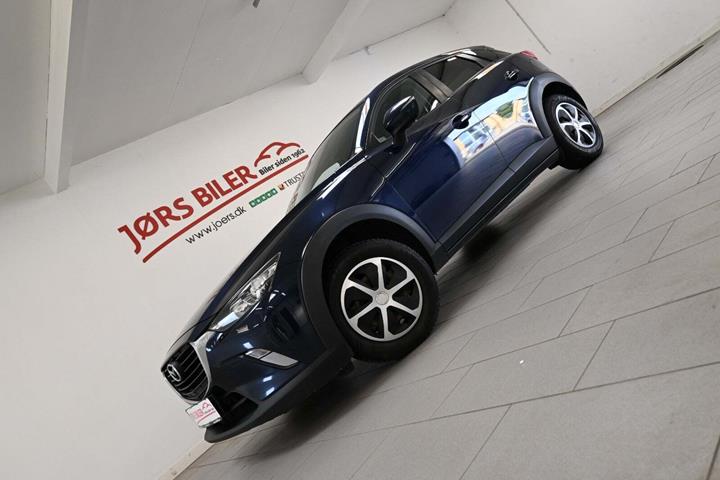 Blå Mazda CX-3 fra 2018