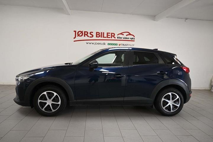 Blå Mazda CX-3 fra 2018