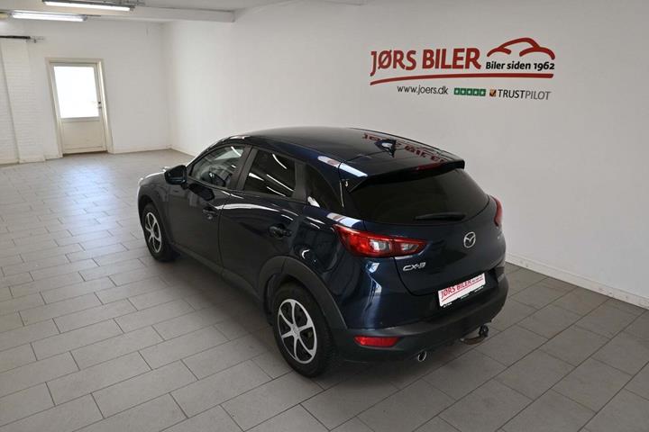 Blå Mazda CX-3 fra 2018