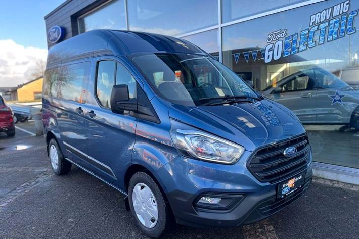 Blå Ford Transit Custom Kombi 320S fra 2023