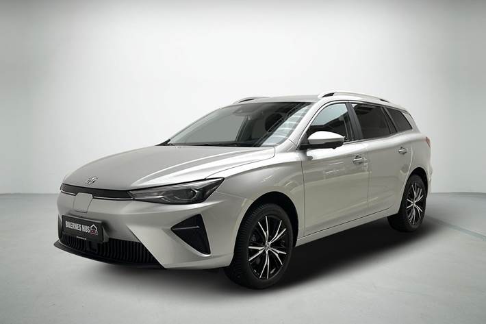 Sølv MG MG5 Electric fra 2022 set udefra