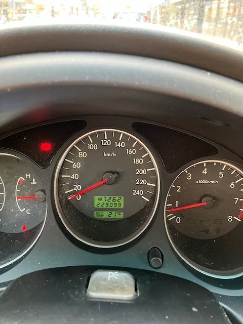 Sort Subaru Forester fra 2004