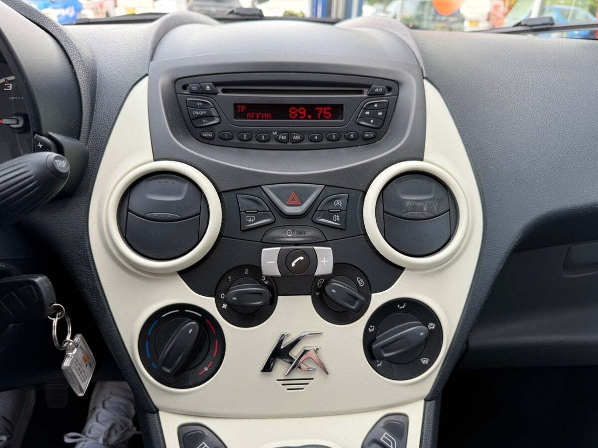 Sort Ford Ka fra 2014 set indefra