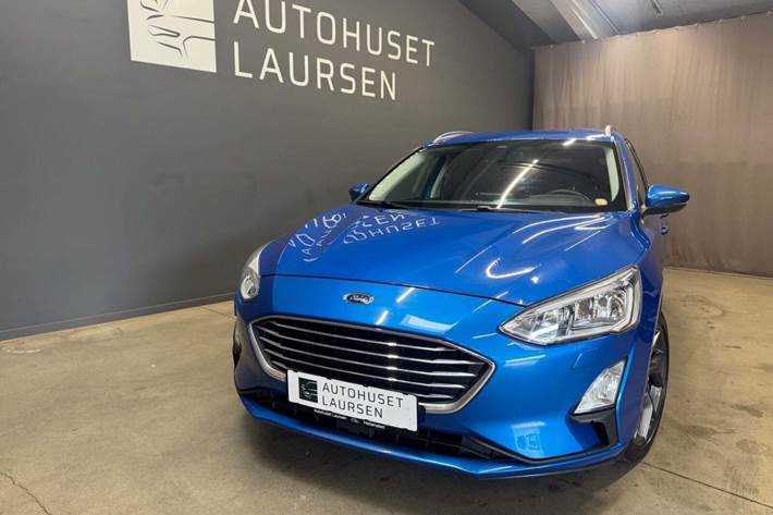 Blå Ford Focus fra 2019