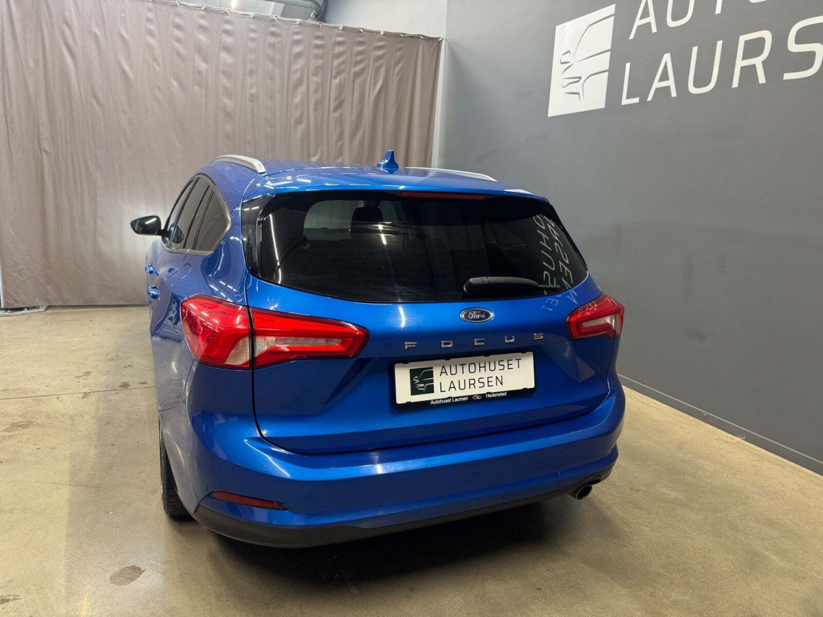 Blå Ford Focus fra 2019