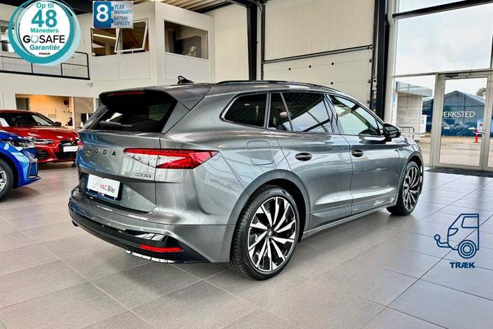 Grå Skoda Enyaq fra 2025