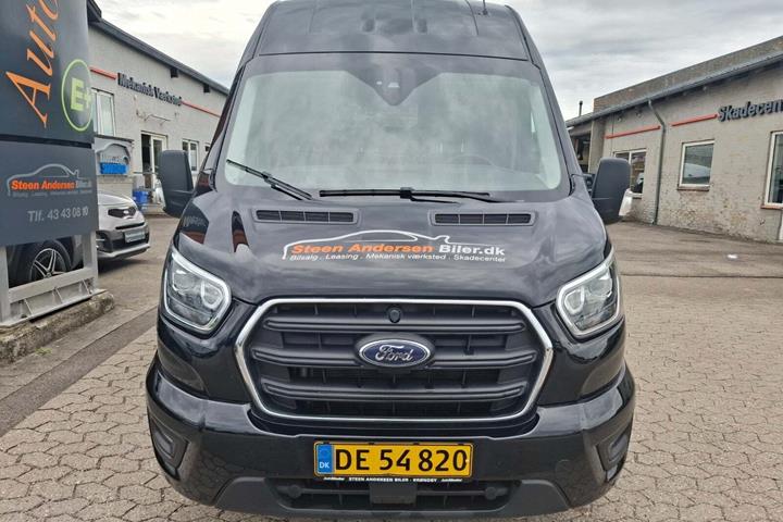Sort Ford Transit 350 L3 Van fra 2021 set udefra