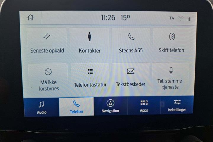 Sort Ford Transit 350 L3 Van fra 2021 set indefra