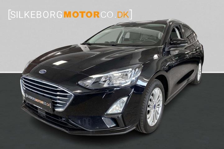 Sort Ford Focus fra 2021 set udefra