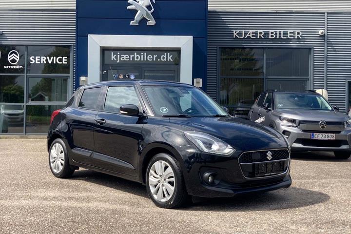 Sort Suzuki Swift fra 2019 set udefra