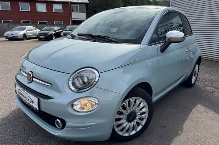 Grøn Fiat 500 fra 2024