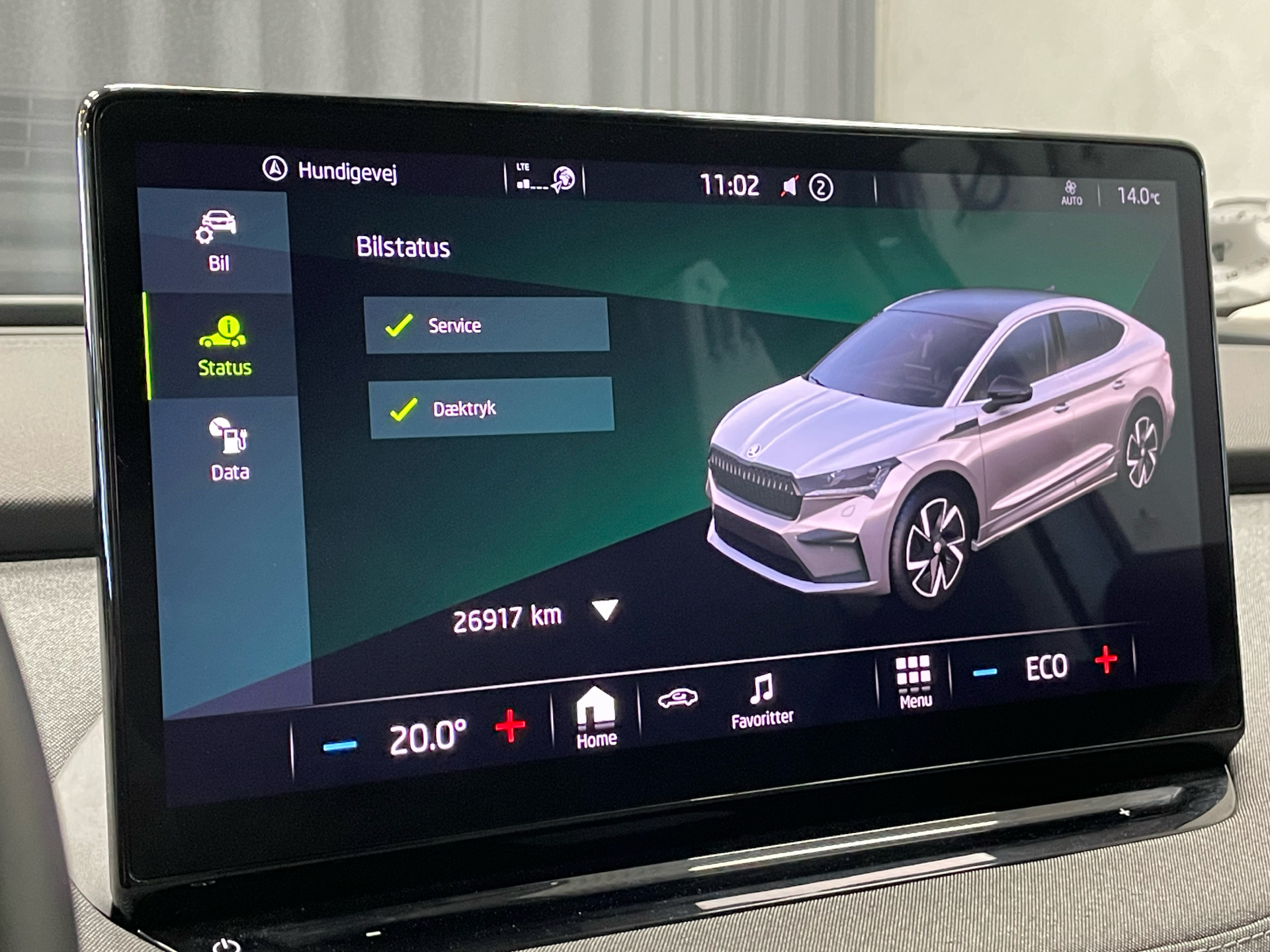 Hvid Skoda Enyaq iV fra 2022