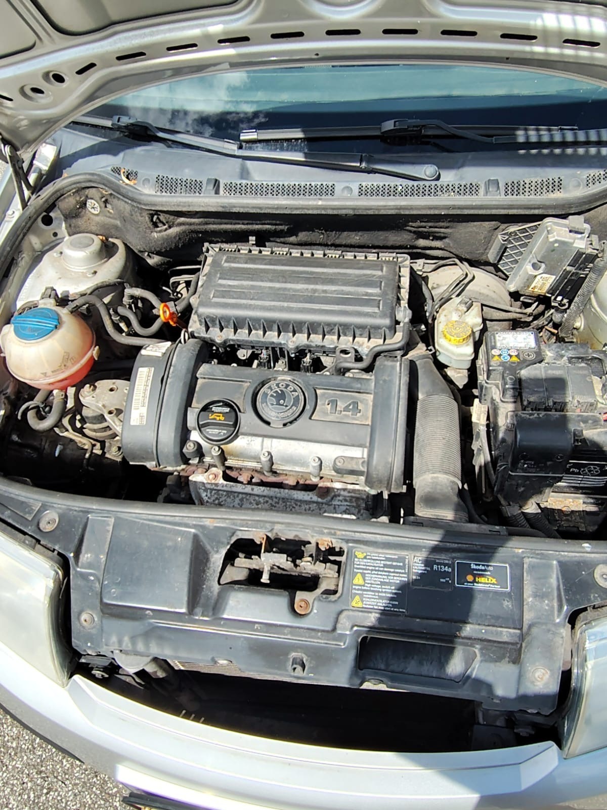 Sølv Skoda Fabia fra 2006