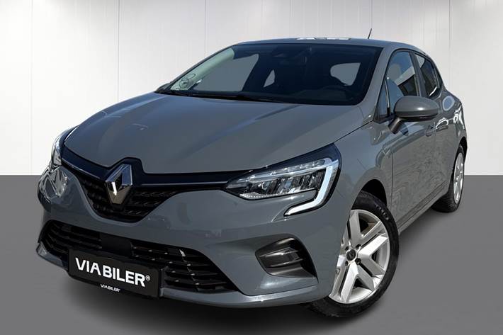 Grå Renault Clio fra 2019 set udefra
