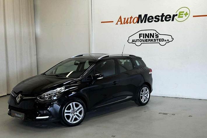 Sort Renault Clio IV fra 2016 set udefra