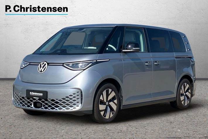 Sølv VW ID.Buzz fra 2023 set udefra