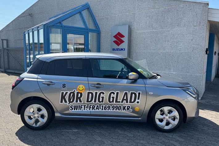 Grå Suzuki Swift fra 2025