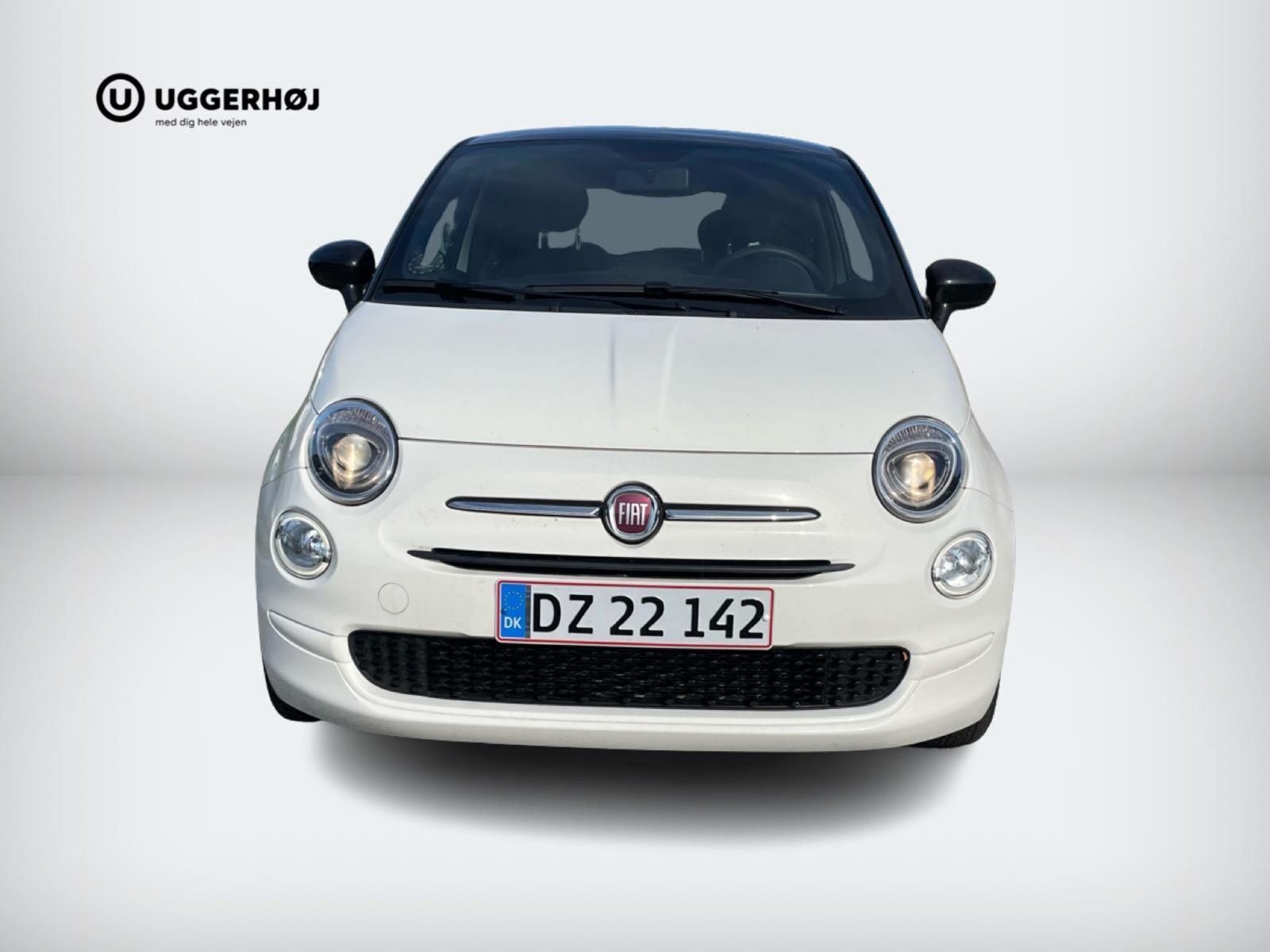 Hvid Fiat 500 fra 2023