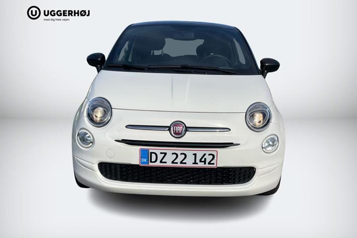 Hvid Fiat 500 fra 2023