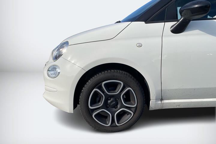 Hvid Fiat 500 fra 2023