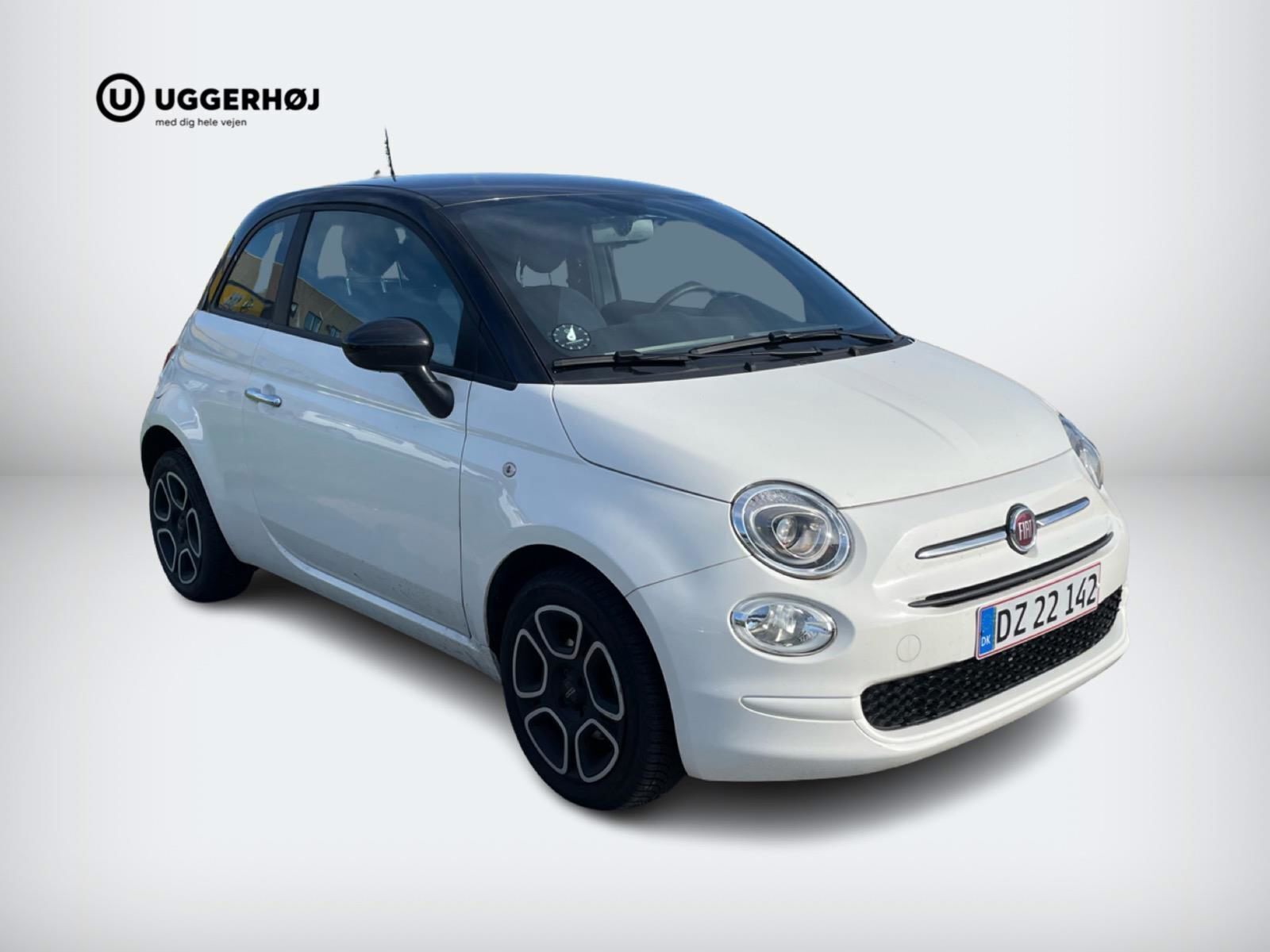 Hvid Fiat 500 fra 2023