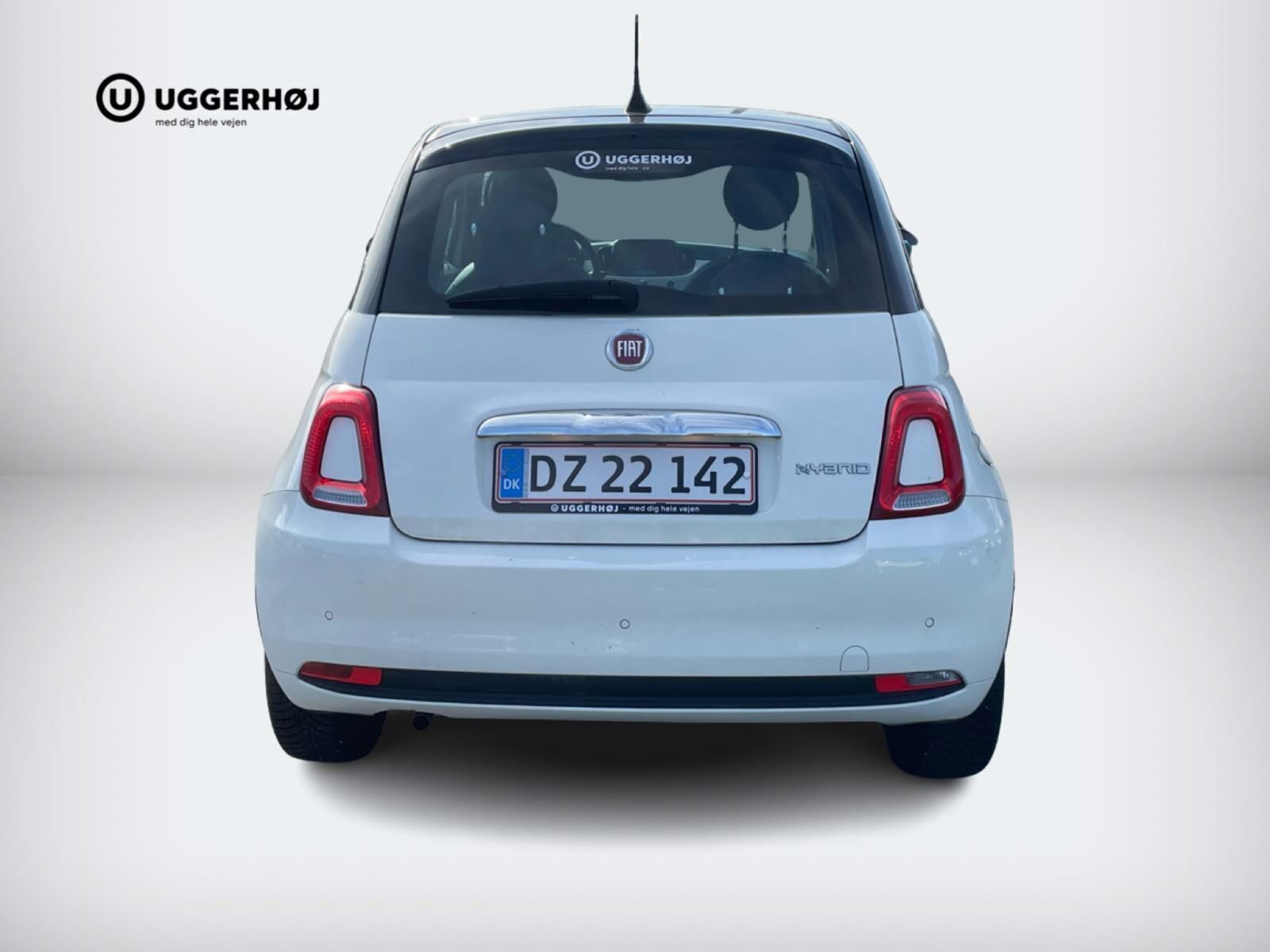 Hvid Fiat 500 fra 2023